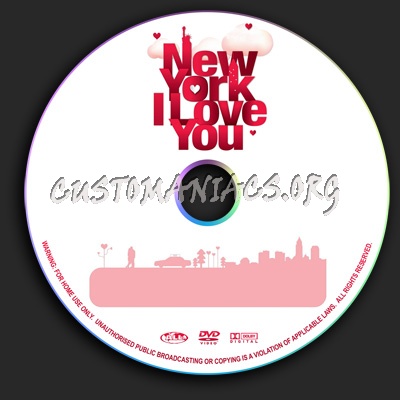 New York, I Love You dvd label