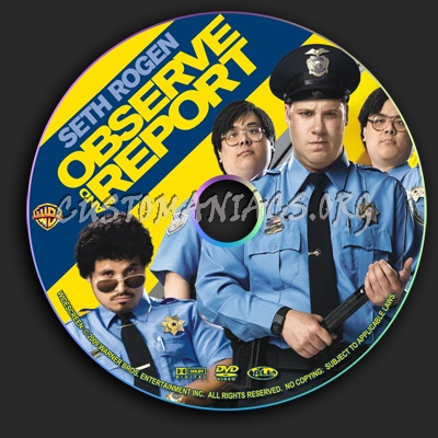 Observe And Report dvd label