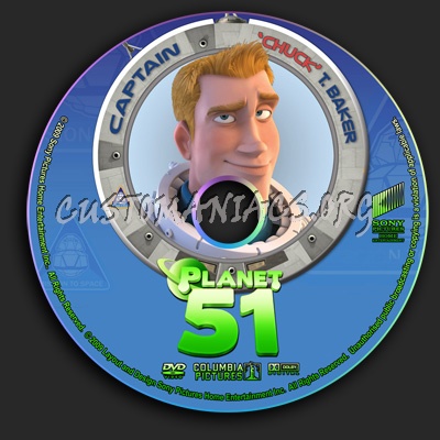 Planet 51 dvd label