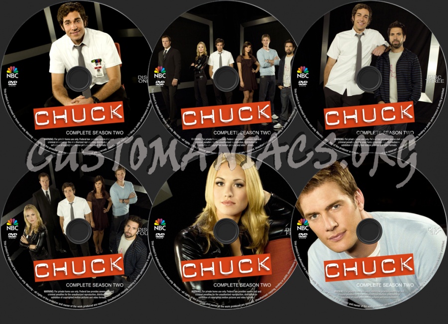 Chuck Season 2 dvd label