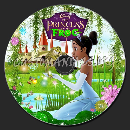 The Princess and the Frog dvd label