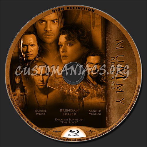 The Mummy Returns blu-ray label