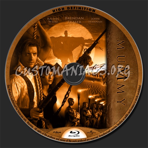 The Mummy blu-ray label