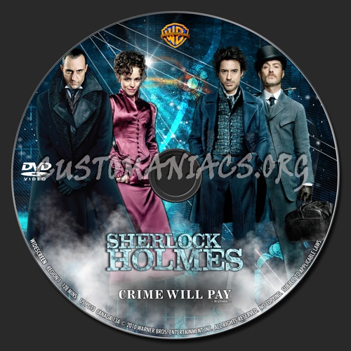 Sherlock Holmes dvd label