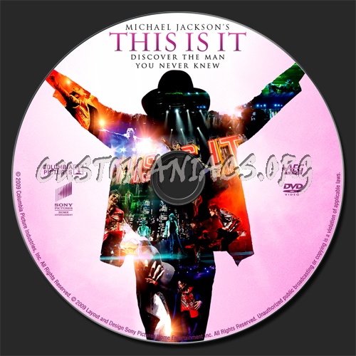 Michael Jackson - This Is It dvd label