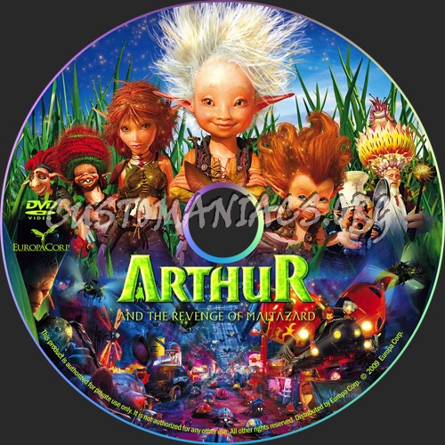 Arthur and the Revenge of Maltazard aka Arthur et la vengeance de Maltazard dvd label