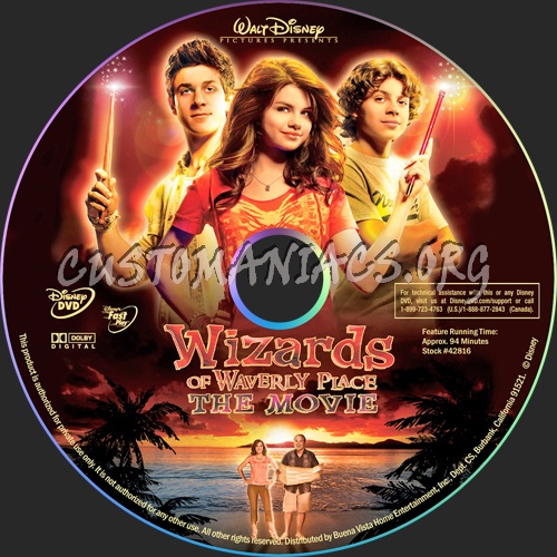 Wizards of Waverly Place: The Movie dvd label