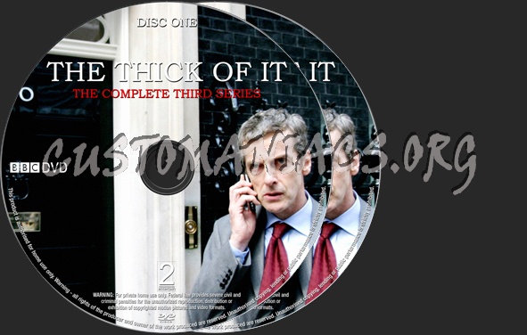 The Thick of It Series 3 dvd label