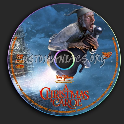 A Christmas Carol dvd label