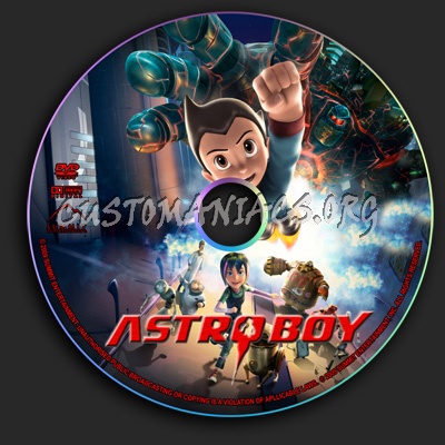 Astro Boy dvd label