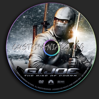 G.I Joe - The Rise Of Cobra dvd label
