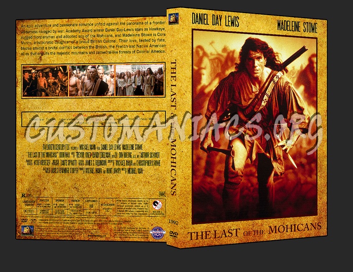 Western Collection The Last of the Mohicans 1992 dvd cover