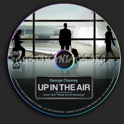 Up In The Air dvd label