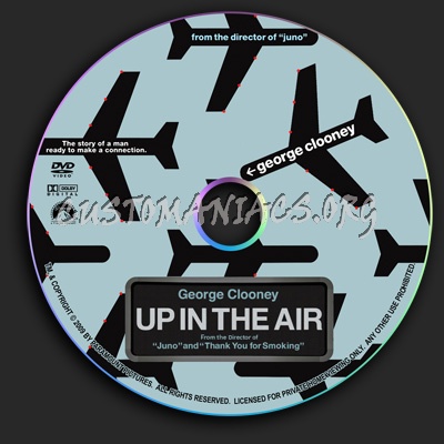 Up In The Air dvd label