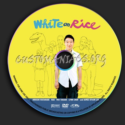 White On Rice dvd label