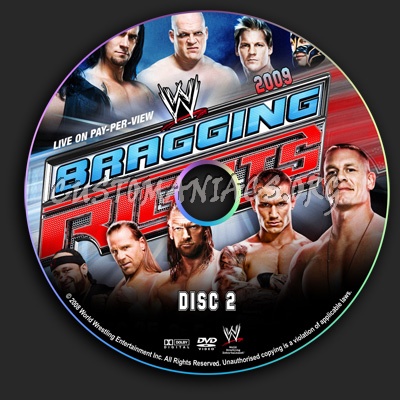 WWE - Bragging Rights 2009 dvd label