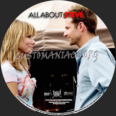 All About Steve dvd label