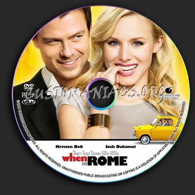 When In Rome dvd label