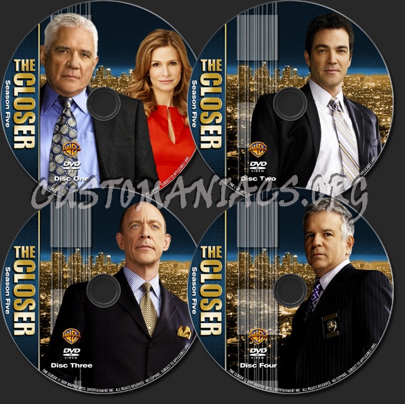 The Closer - TV Collection Season 5 dvd label