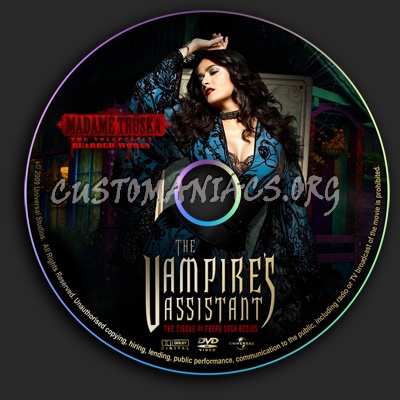 The Vampire's Assistant dvd label
