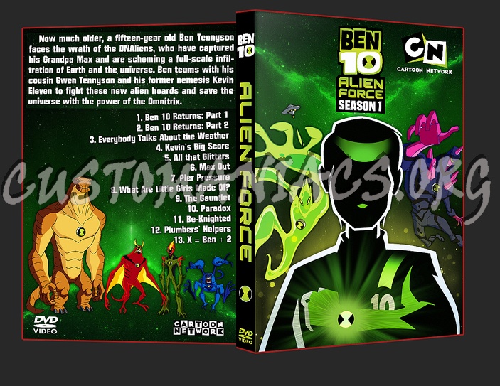 Ben 10 - Alien Force dvd cover