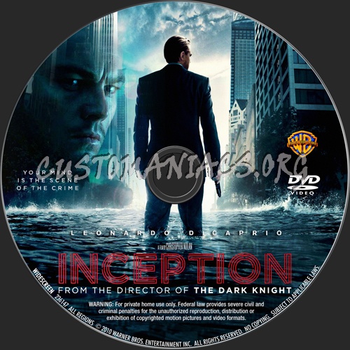 Inception dvd label