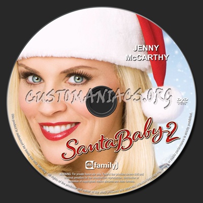 Santa Baby 2 dvd label