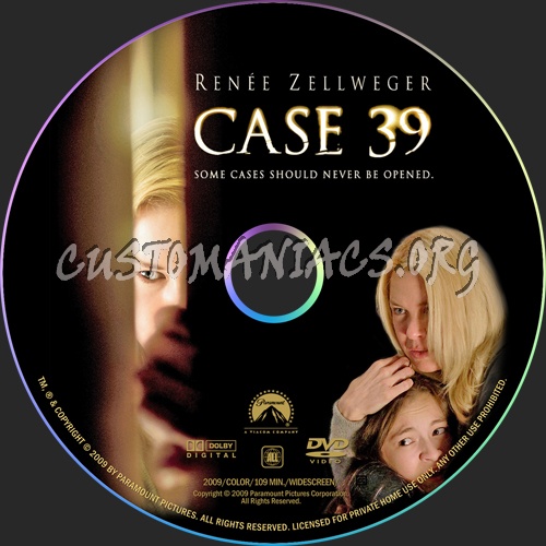Case 39 dvd label