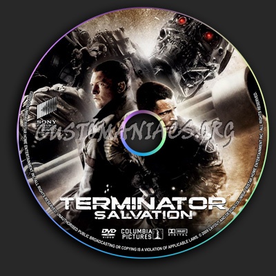 Terminator Salvation dvd label