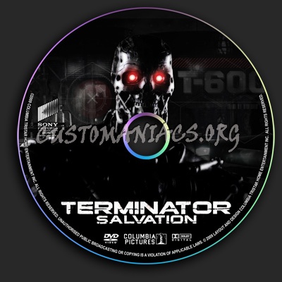 Terminator Salvation dvd label