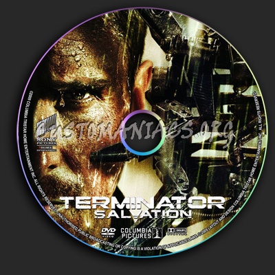 Terminator Salvation dvd label