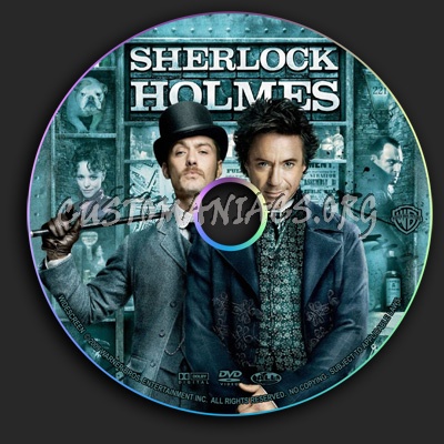 Sherlock Holmes dvd label