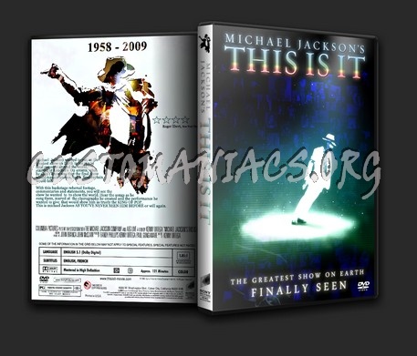 This is it Michael Jackson dvd cover
