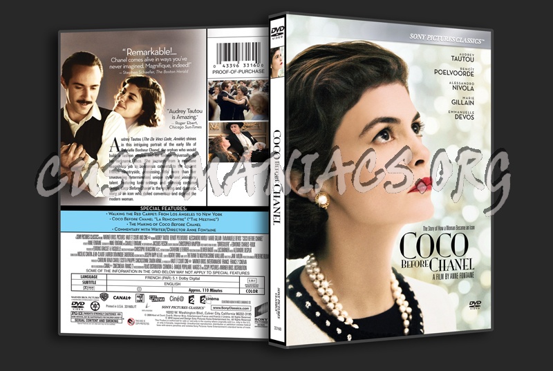 Coco Before Chanel dvd cover