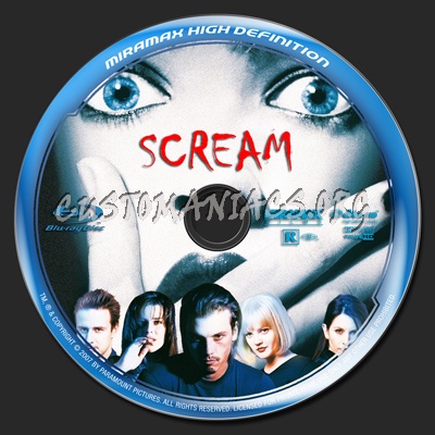 Scream blu-ray label