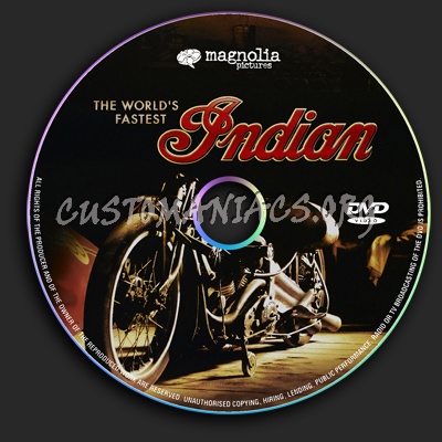 The World's Fastest Indian dvd label