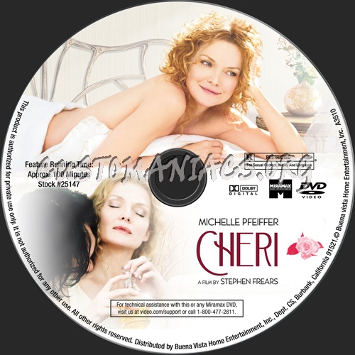 Cheri dvd label