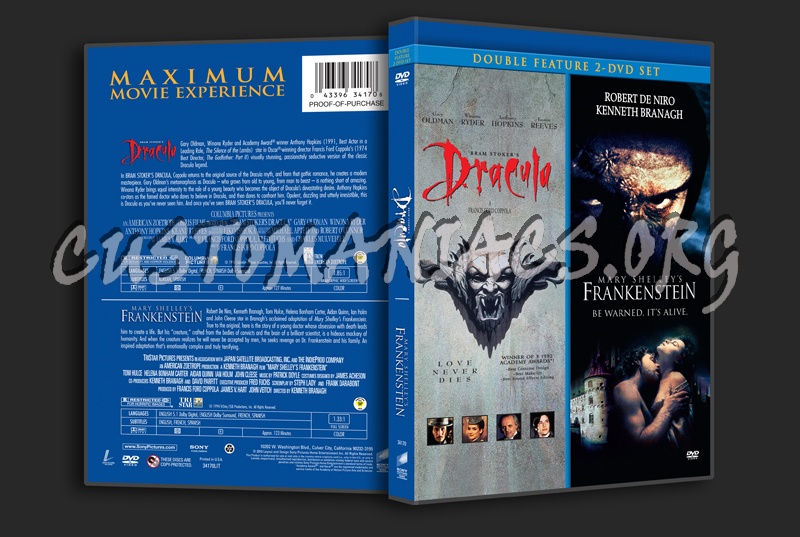 Dracula / Mary Shelley's Frankenstein dvd cover