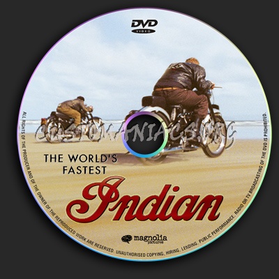 The World's Fastest Indian dvd label