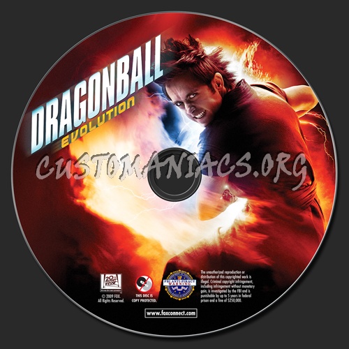 Dragonball Evolution dvd label