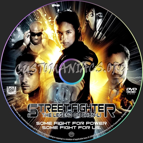 Street Fighter: The Legend of Chun-Li dvd label