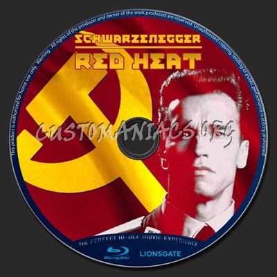 Red Heat blu-ray label