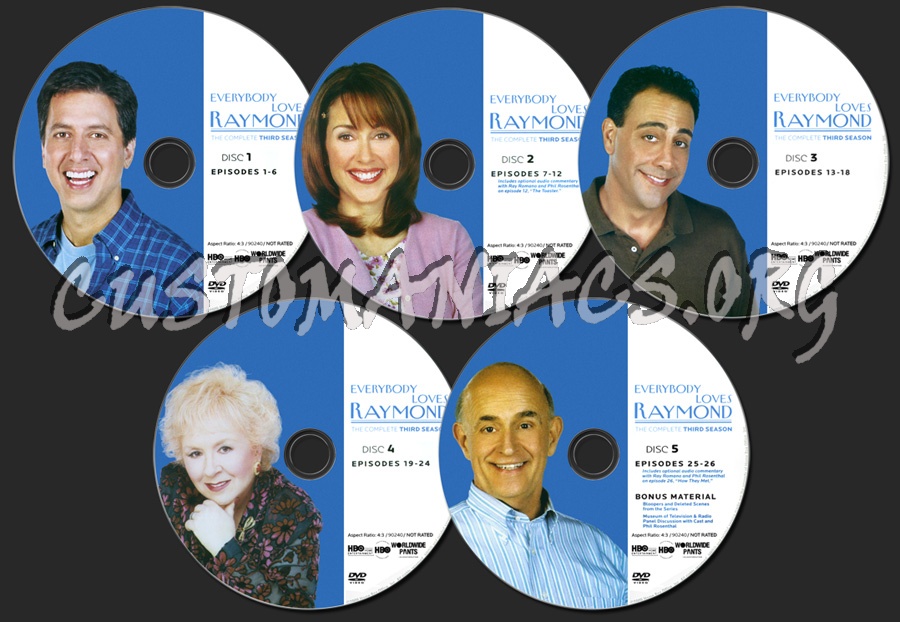 Everybody Loves Raymond Season 3 dvd label