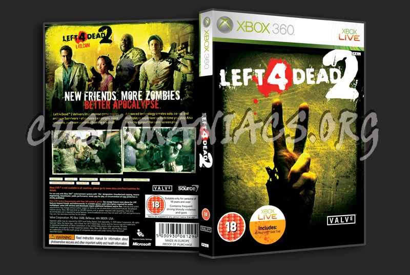 Left 4 Dead 2 dvd cover