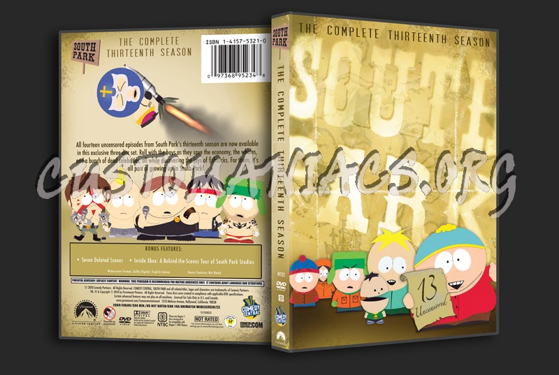 South Park Season 13 dvd cover