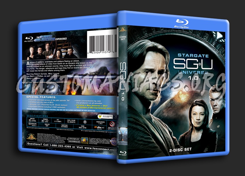 Stargate Universe 1.0 blu-ray cover