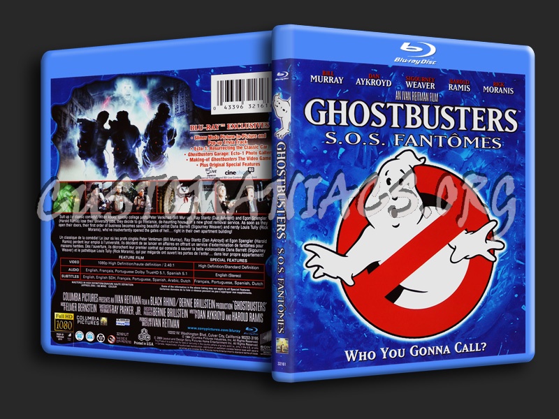 Ghostbusters blu-ray cover