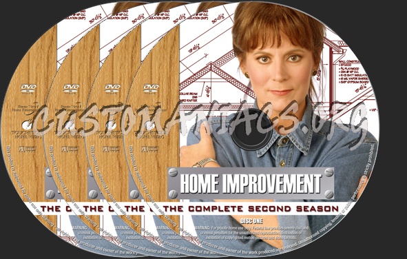 Home Improvement Season 2 dvd label