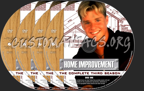 Home Improvement Season 3 dvd label