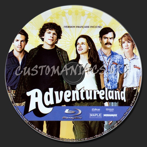 Adventureland blu-ray label